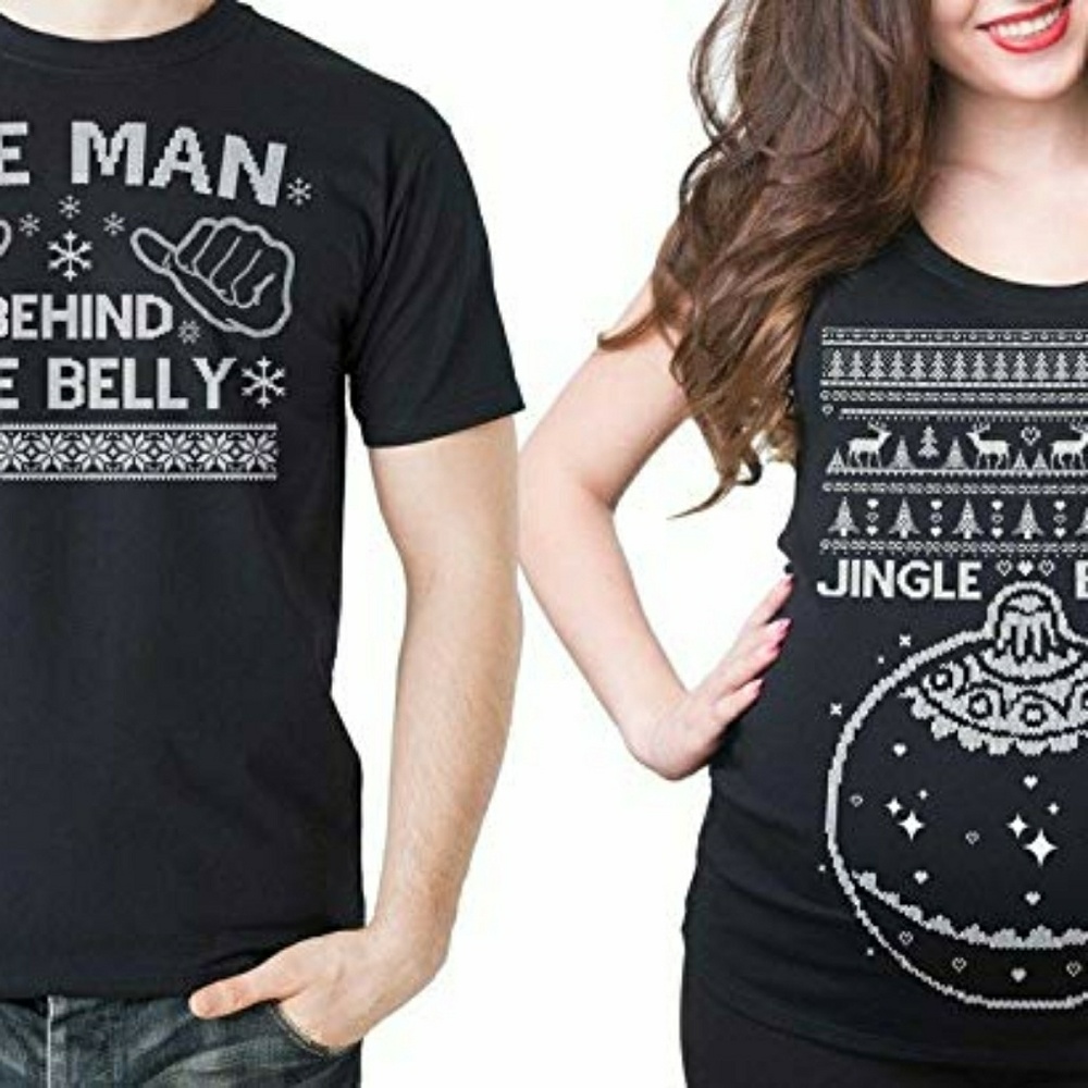 Couples maternity tees